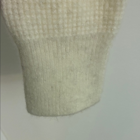 Cream Button-Up Women's Sweater - Picture 3 of 10